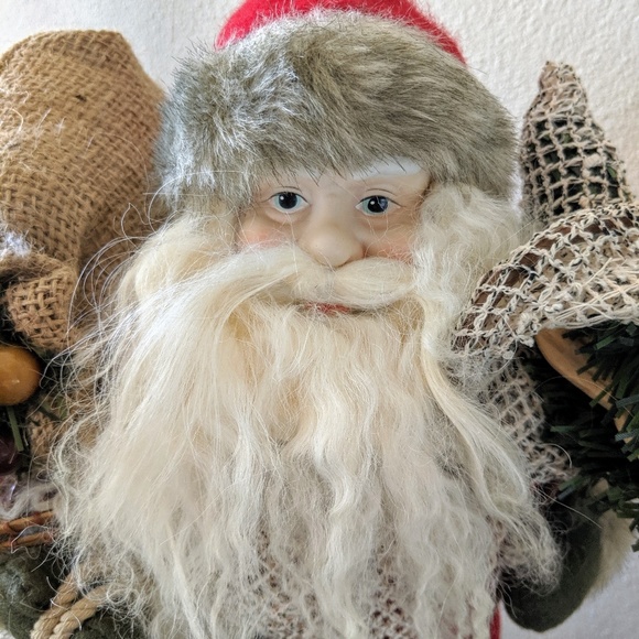 Santa clause doll on stand 16.5 in tall - Picture 7 of 8